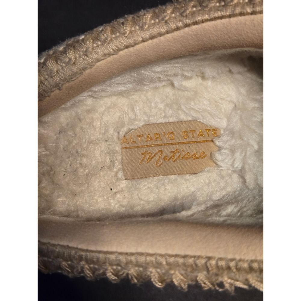 Altar'd State Matisse Cloud Slippers Womens 9 Tan Suede Excellent Platform Mule - Picture 6 of 6